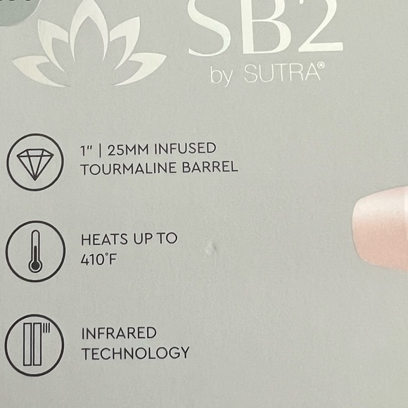 SB2 by SUTRA Limited Edition 1"/25MM Clipless Curling Iron +Heat Resistant Glove - Picture 5 of 6